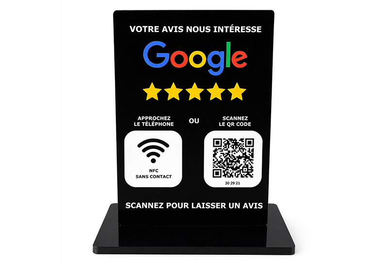 Chevalet avis Google Plakode