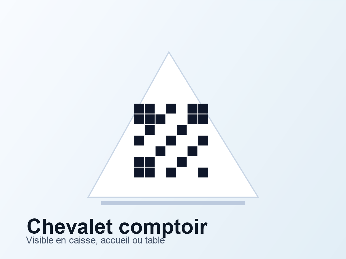 Chevalet Google avis noir