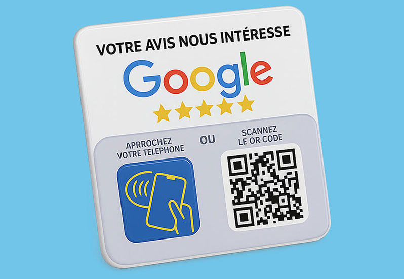 Plaque NFC avis Google Plakode